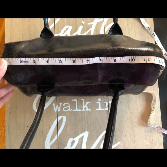 Vintage Anne Klein Black Leather Handbag - Picture 6 of 16